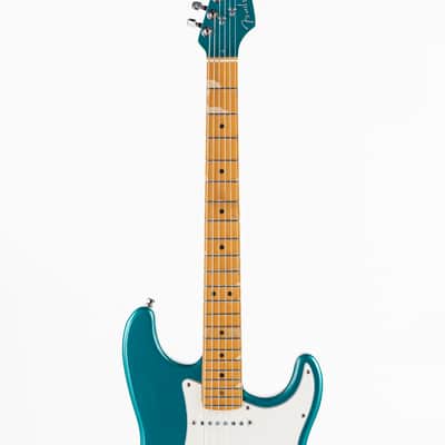 USED 1995 Fender American Standard Limited Edition Stratocaster Electric Guitar - Ocean Turquoise with Matching Headstock image 14