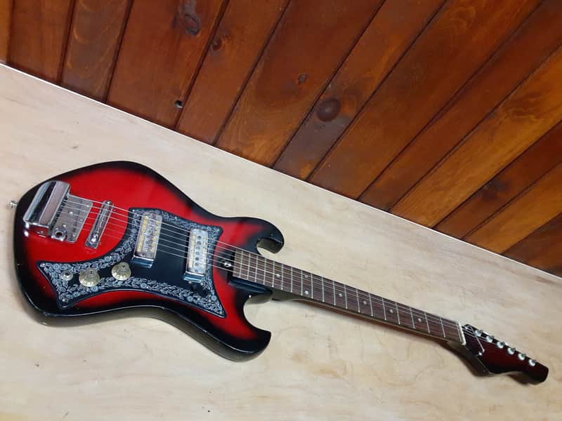 1965 Teisco Norma EG202 - 2 X Gold Foil image 1