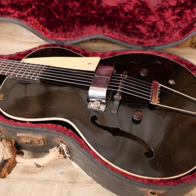 Vega Electric Spanish Archtop 1930's Black image 14