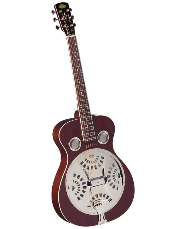 Regal RD-40M Studio Series Roundneck Resophonic Guitar – Natural Mahogany image 1