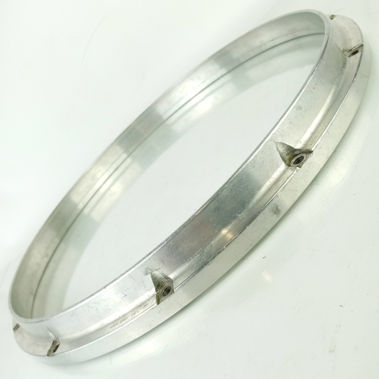 Pearl 14"Die-Cast 12-Lug Championship FFX Snare Drum Batter Rim/Hoop Aluminum'01 — main photograph