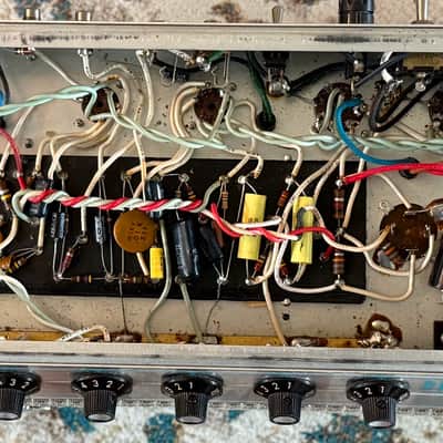 1976 Fender Princeton Reverb Silverface - Allen Amplification Serviced - Original Speaker image 7