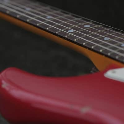 Fender Custom Shop '69 Stratocaster, Relic - Dakota Red over Olympic White image 10