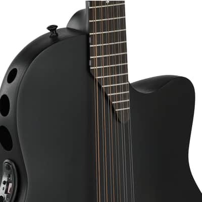 Adamas by Ovation 1598-MEIII Melissa Etheridge Signature Carbon Fiber Top Mid-Depth Cutaway Maple Neck 12-String Acoustic-Electric Guitar w/ABS Case image 6