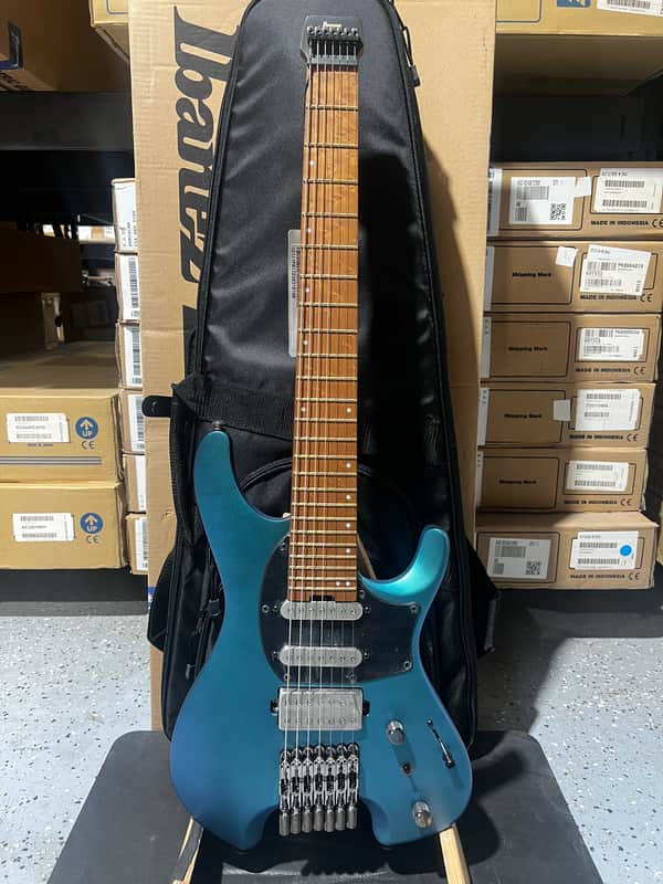 Ibanez Q547 7-string Electric Guitar - Blue Chameleon Metallic Matte image 1