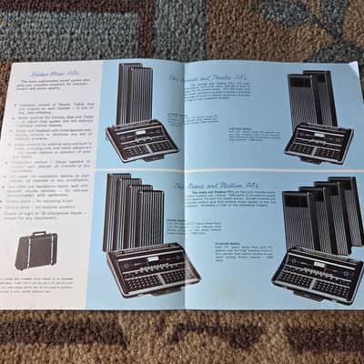 Vintage 1971 Kasino Public Address PA System Catalog! Original Case Candy, Paperwork! image 2