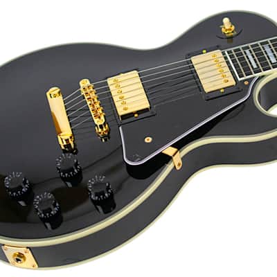 New Epiphone Inspired by Gibson Custom Les Paul Custom Ebony #25011526037 image 2