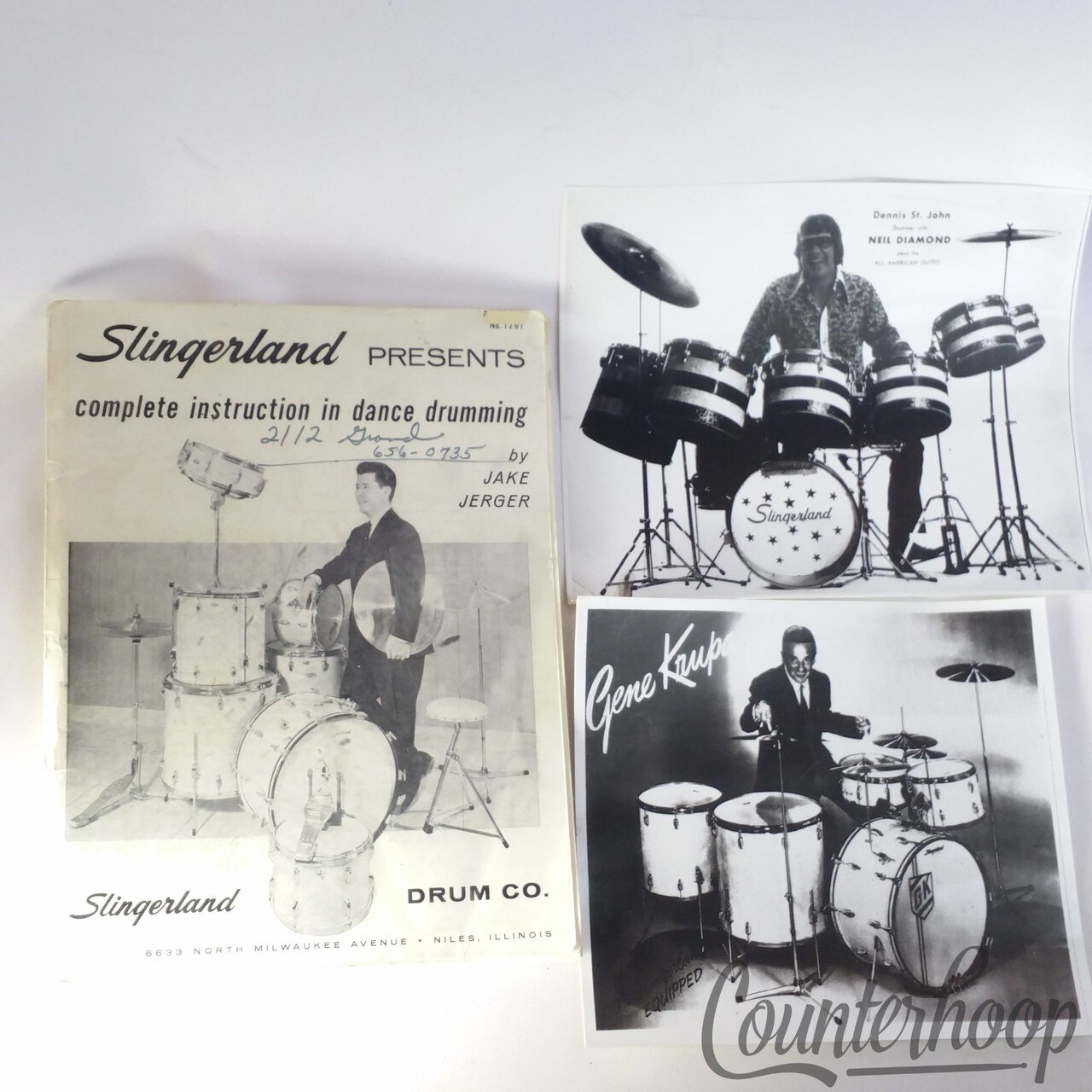 Slingerland Drum Complete Instruction in Dance Drumming Jake Jerger+Photos Krupa — main photograph