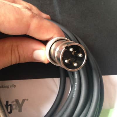 エレクトロボイス 664やシュアShure 545用 マイクコネクター 中古 4 pin vintage microphone cable for EV 664 & other EV Mics & Shure