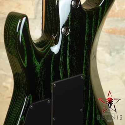 TOM ANDERSON Pro Am HS - Swamp Ash Body & Reverse Headstock - Black with Green Dog Hair image 19