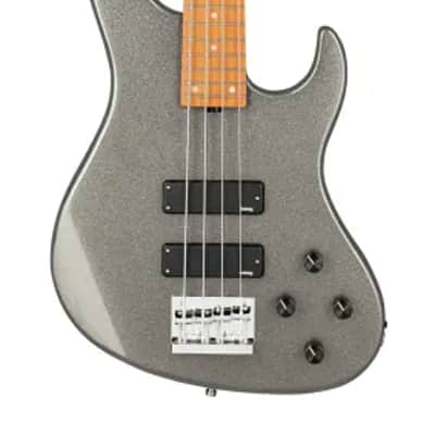 Sadowsky MetroExpress 24-Fret Modern Bass, Roasted Maple Fingerboard, 4-String - Solid Silver Metallic High Polish image 2