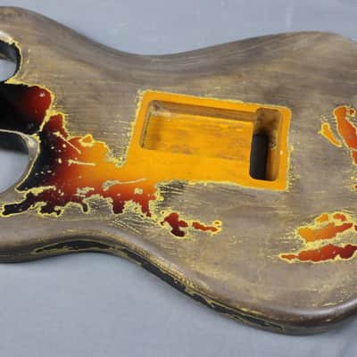 MJT Official Custom Order Vintage Aged Nitro Finish Guitar Body by Mark Jenny VTS Sunburst image 9