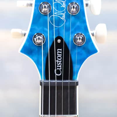 PRS SE Custom 24-08 Quilt Maple Top Lake Blue Electric Guitar w/Bag #H053854 image 7
