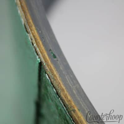 Rogers 14x20"Green Sparkle Dayton Holiday Bass Drum Shell Maple 60s Powertone US image 14