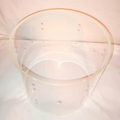 DW ACRYLIC TOM SHELL 10"X8"-CLEAR-FREE SHIP TO C-USA! image 2