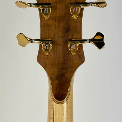 1998 Alembic Stanley Clarke Signature Standard Bass Natural Flame Walnut Short Scale image 14
