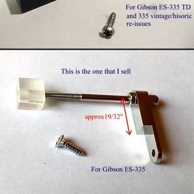 Allparts Archtop Pickguard Bracket for ES-175 and ES-335 Nickel image 2