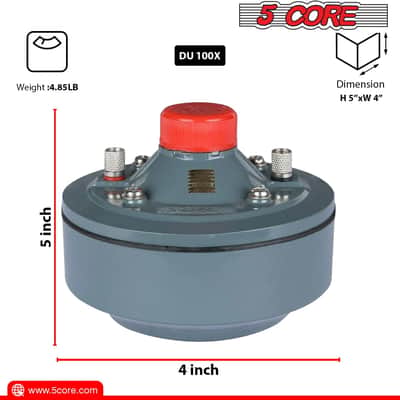 5 Core  18" inch Indoor Outdoor PA Loud Speaker 100Watt 16 Ohm Waterproof With Compression Driver RH 18 + DU 100 Bild 9