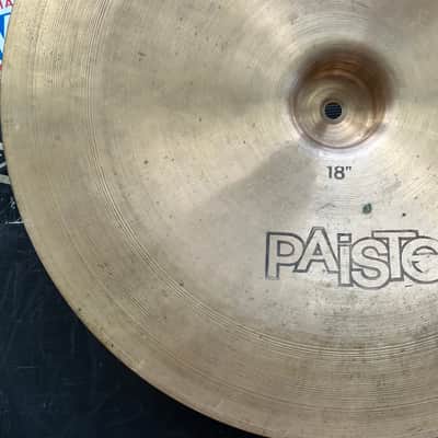 Paiste 18" BLACK LABEL 2002 China Type Cymbal 1978 w/Serial Switzerland image 11