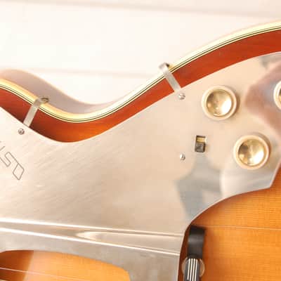 Astro solid and fully carved Semi Acoustic – 1960s German Vintage Archtop Jazz Guitar image 6