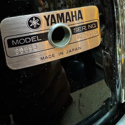 Yamaha Recording Custom 14x8" Snare Drum 1982 - 1991 - Black image 3