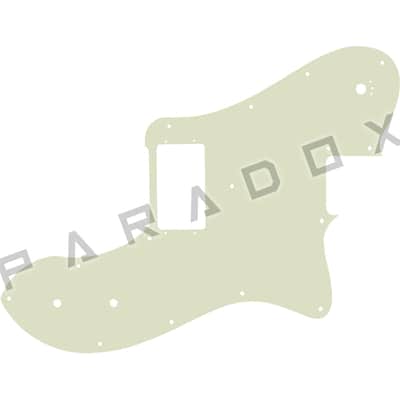 Custom Pickguard For 2023 - 2024 Made in China Squier by Fender Paranormal Esquire Deluxe - Parchment/Black/Parchment .090"