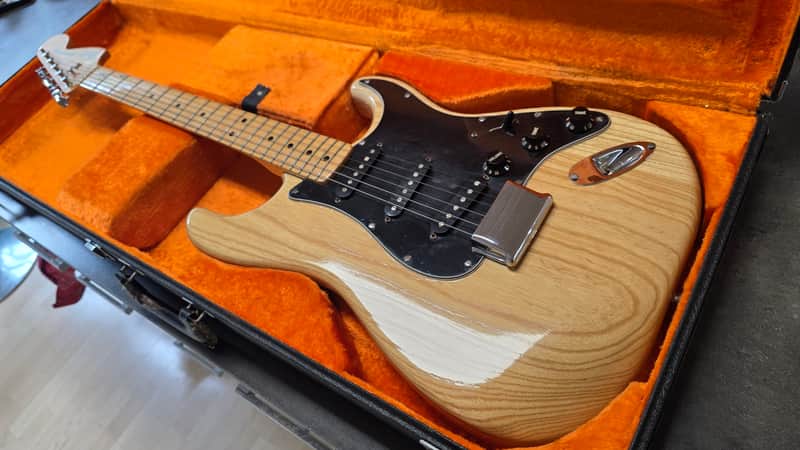 1977 Fender Stratocaster Hardtail Natural Ash Vintage 70s American USA Strat HT Hard Tail 1970's Guitar image 1