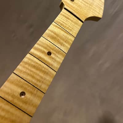 Ferocious Flame Maple Strat Guitar Neck Fits Fender & Warmoth image 2