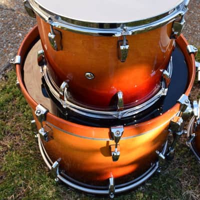 Pearl Session Custom 4 piece all maple drum set kit Excellent! image 7