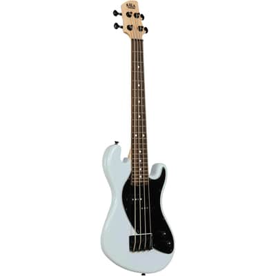 Kala Solidbody U-Bass Electric Bass Guitar - Powder Blue image 3