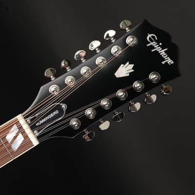 Epiphone Inspired by Gibson Hummingbird 12-String Electro Acoustic in Aged Cherry Burst Gloss #25072306216 image 7