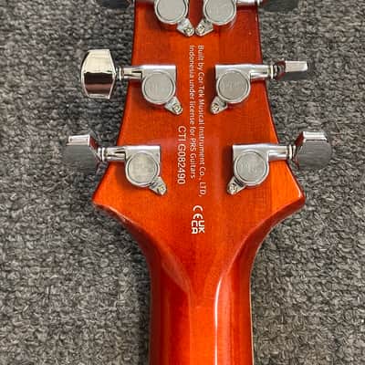 PRS PRS SE Custom 24 Semi-Hollow Piezo Vintage Sunburst w/ PRS Bag image 5