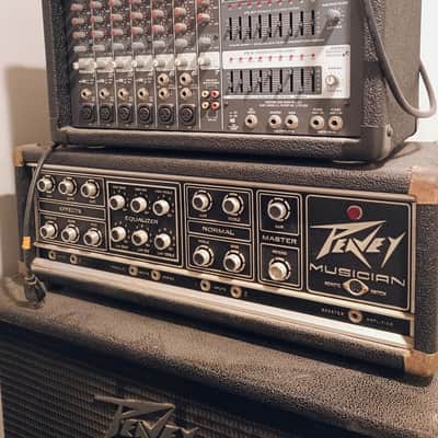 Vintage Peavey Musician 400 Series 210W Head & 412M 4x12 Cabinet – USA – 1970s image 3