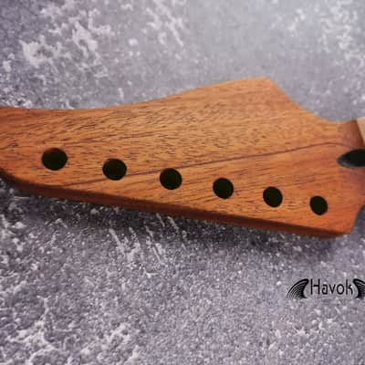 Mahogany Neck flame Maple Board Stainless Steel Jescar Frets image 11
