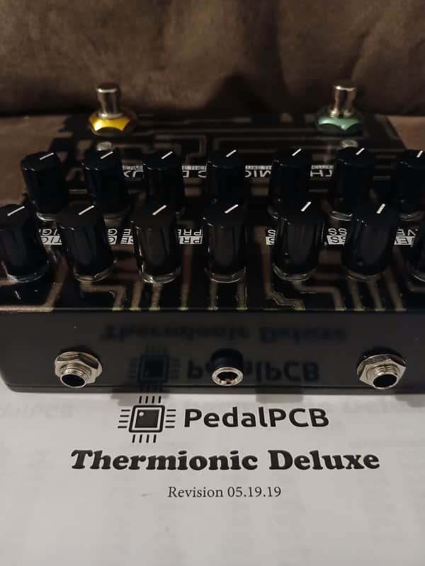 PigStompPedals "Dual DirtyShirley clone" PedalPCB -Thermionic Deluxe- Color shift circuitry finish image 1