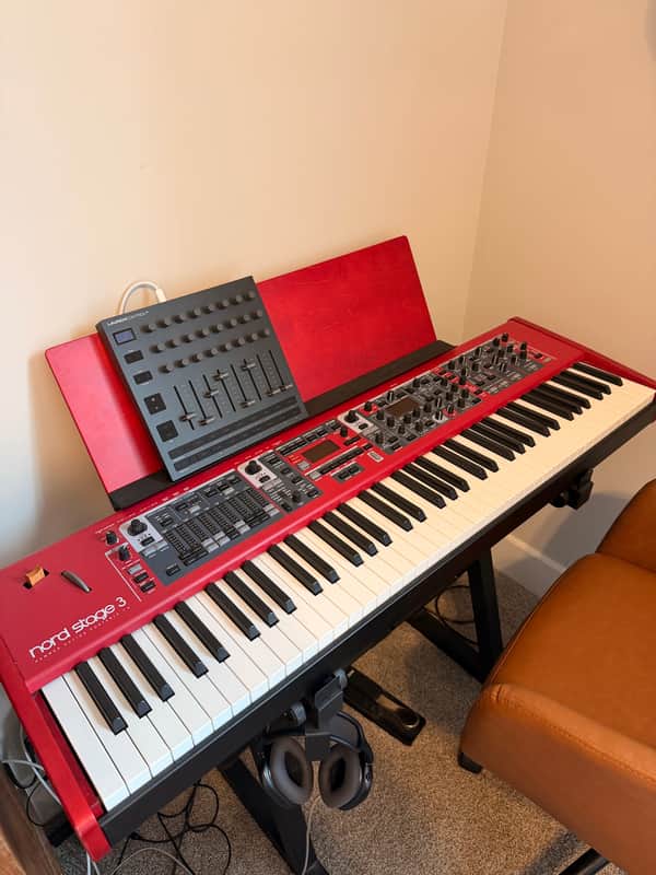 Nord Stage 3 HP76 Hammer Action Portable 76-Key Digital Piano 2017 - Present - Red image 1