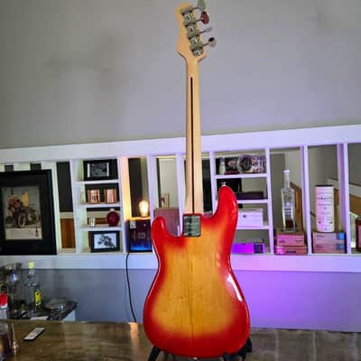 Alleva Coppolo KBP-4: RARE Birdseye Alder body, Maple Fingerboard, and a LP Cherry Burst Finish image 9