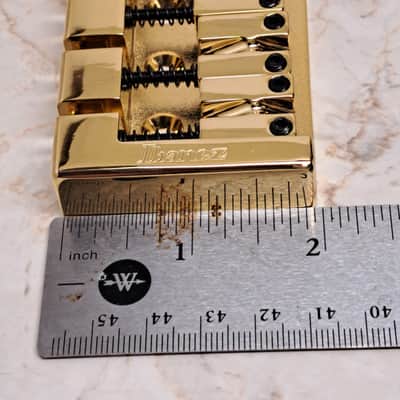 Ibanez EB10 2BB1EB10G5 5-String Bass Guitar Bridge- Gold Finish- NOS Unused- for use on DW835 Doug Wimbash Bass image 7