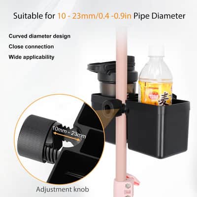 Universal Mic Stand Cup Holder Drink Holder with Headset Hanger for Music Stand,Light Stand, Tripod for Music Sheet, Live Streaming, Karaoke, Recording, Music Stand Accessories Dual Cup Clamp image 1