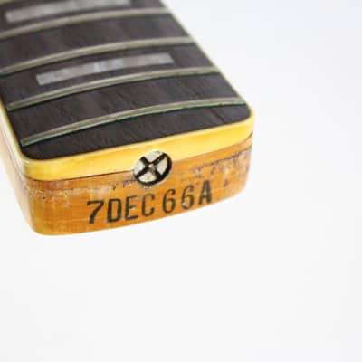 1966 Vintage Fender Jazz Bass Neck Rosewood Fretboard All Original 1960's Guitar image 18