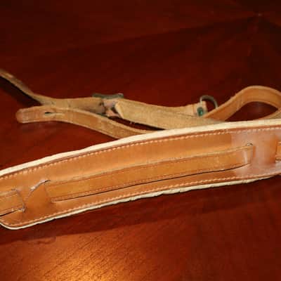 vintage Leather Guitar Strap 50'/60's - Brown image 1