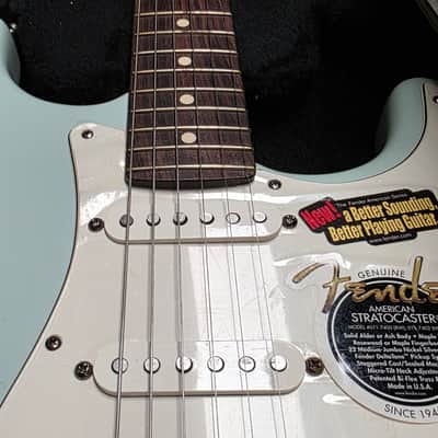 2001 Fender American Stratocaster BRAND NEW TIME CAPSULE Daphne Sonic Blue Custom Color FSR Special Limited Edition Run USA Standard Strat Electric Guitar NEVER PLAYED CASE QUEEN image 5