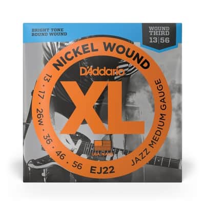 D'Addario EJ22 13-56 Jazz Medium, XL Nickel Electric Guitar Strings image 2