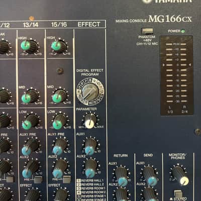 Yamaha MG166CX 16 Channel Mixer 2010s - Blue image 3