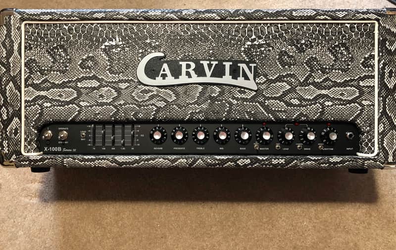 Carvin X100B Series 4 Python tolex tube amp head image 1