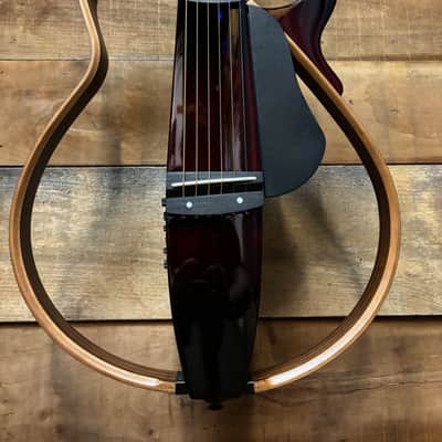 Yamaha SLG200S Silent Guitar - Crimson Red Burst w/ Case image 1