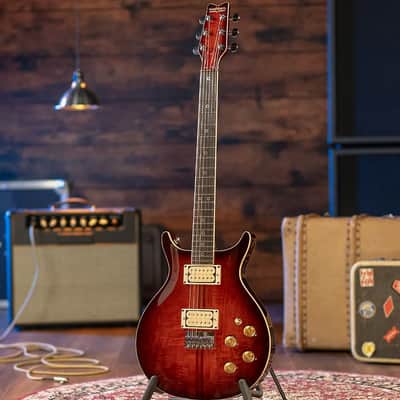 Washburn Wing American Hawk1 78 - Vintage Sunburst, Crafted in Washuburn's US Custom Shop, Ash Body w/ Carved Maple Top, Neck-through Design, B-Stock image 25