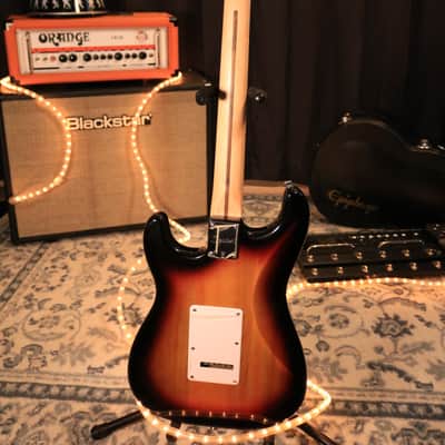 Squier Bullet Stratocaster with Tremolo and Laurel Fretboard 2019 - Brown Sunburst S/N ICS19** image 16