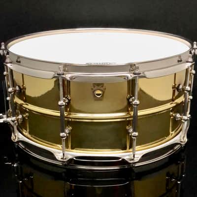 Ludwig 6.5x14 Super Brass LB403T w/ Tube Lugs / B-Stock image 1