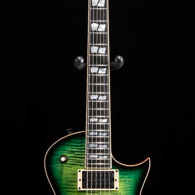 ESP USA Eclipse Flame Maple Dark Lime Sunburst image 13